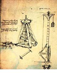 Lifting devices by Leonardo Da Vinci