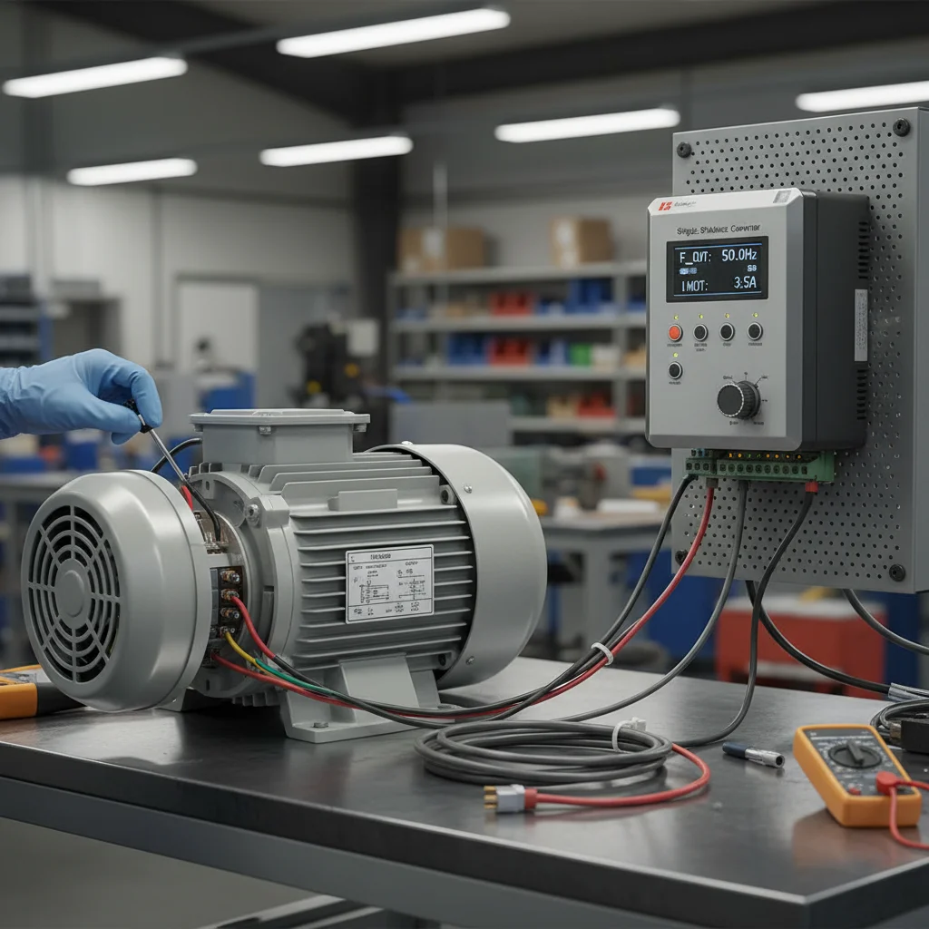 Single-Phase VFD Veichi AC01: Setup and Wiring of a Single-Phase Motor