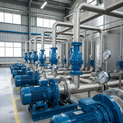 Регулювання приводу насоса за допомогою перетворювача частоти