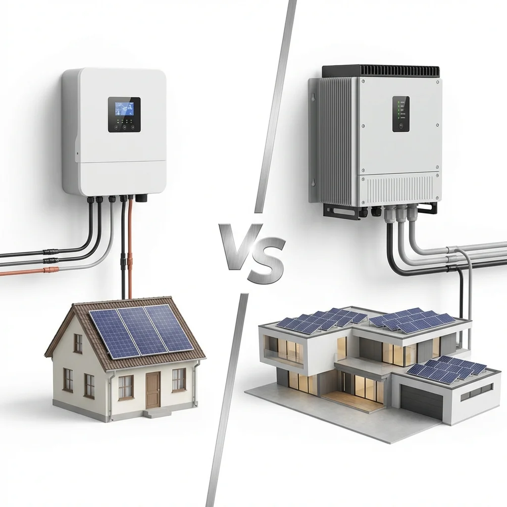 Однофазний vs трифазний гібридний інвертор — що обрати