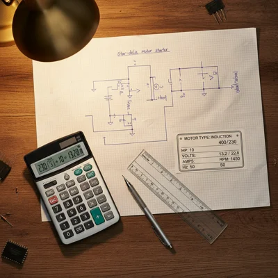 Star-Delta Calculation: Currents, Cable Sizing