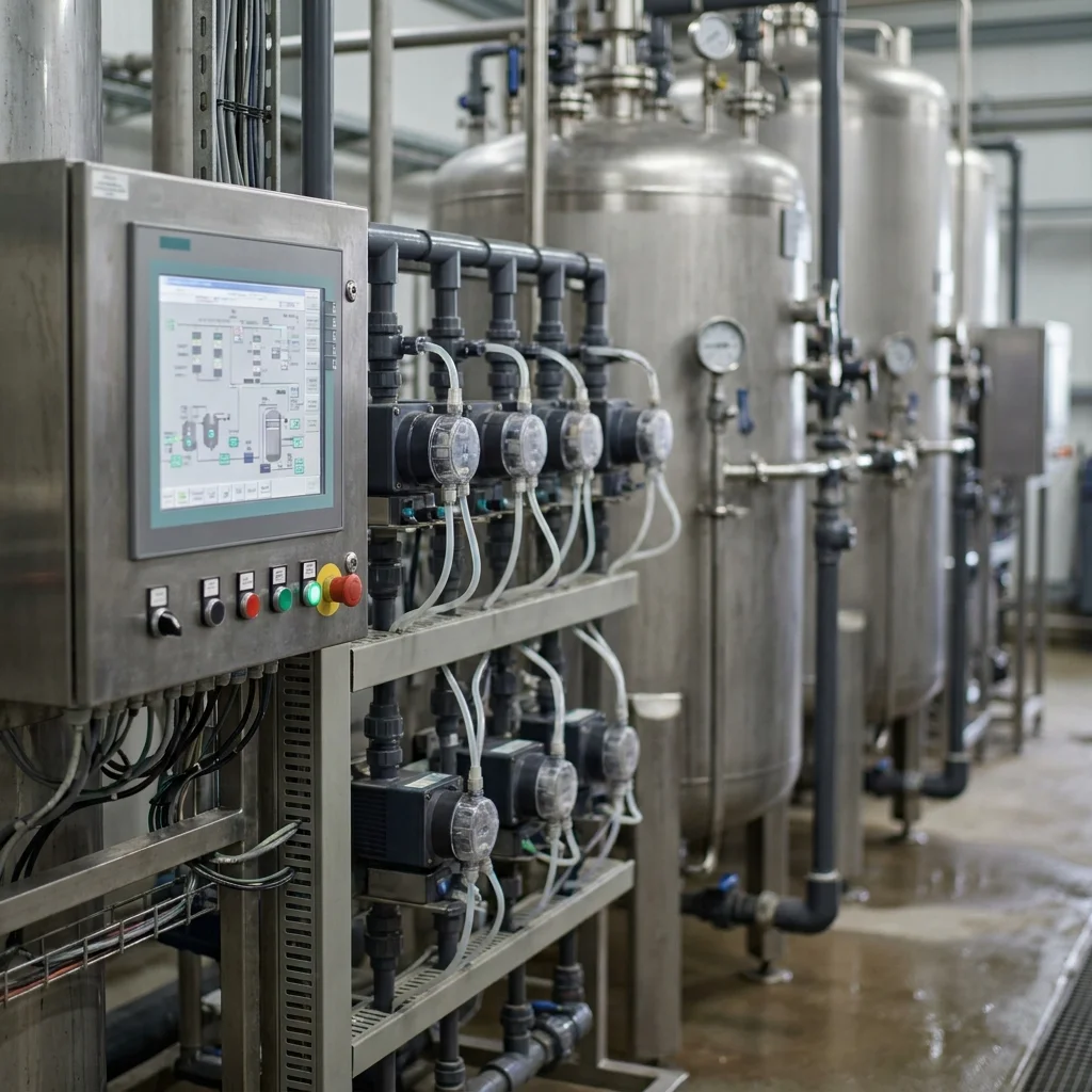 Автоматизация узла водоподготовки: ПЛК, HMI и мониторинг SCADA