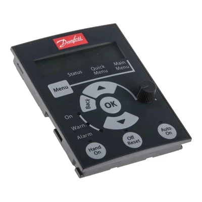132B0101 Панель керування Danfoss VLT LCP 12 з потенціометром для перетворювачів VLT Micro Drive FC 51, РК-дисплей, IP20 / фронт IP54, функція копіювання параметрів.
