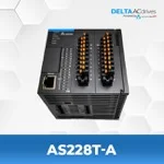 Delta Electronics AS228P-A Процесорний модуль серії AS200, 16DI/12DO (транзисторні PNP), живлення 24VDC, Ethernet, до 8 модулів розширення.