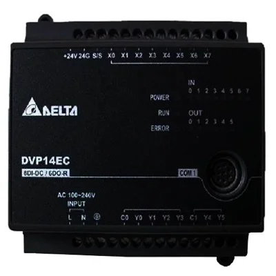 DVP14EC00R3 Процесорний модуль серії EC3 14 точок вводу/виводу 100-240AC релейні виходи