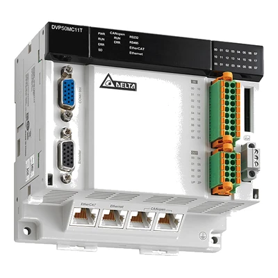 DVP50MC11T-06 Контролер руху серії DVP-50MC, 6 осей EtherCAT, 16DI/8DO, 24В DC.