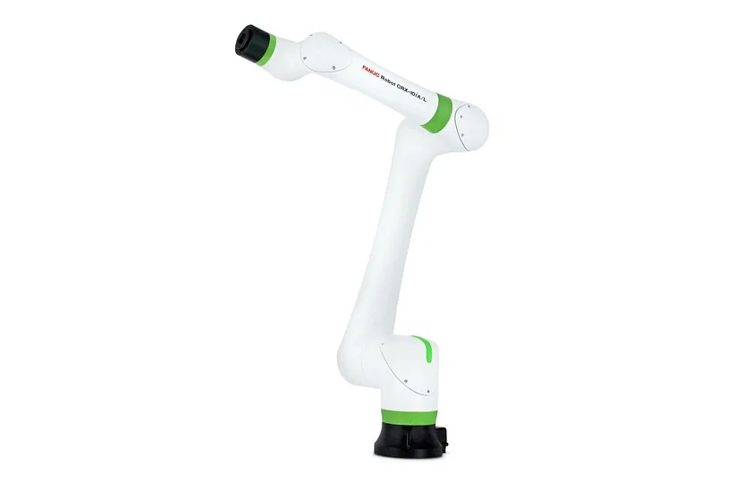 crx-10ia-l Промышленный робот FANUC CRX-10iA/L грузоподъёмностью 10 кг с вылетом 1418 мм и 6 осями. Предназначен для совместной работы с оператором, сборки и обслуживания станков. Поставляется под заказ.