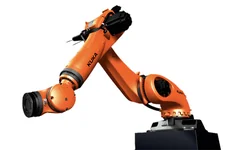 KUKA kr-120-r2700-2 Промисловий робот KUKA KR 120 R2700-2 вантажопідйомністю 120 кг з вильотом 2701 мм та 6 осями. Призначений для переміщення деталей, палетування та складання. Поставляється під замовлення.