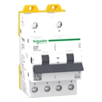 Schneider Electric A9SCO263 Перекидной переключатель ввода Schneider Acti9 A9SCO263, 2P, 63 А, 400/415 В AC, положения I-0-II, DIN-рейка, 3 модуля.