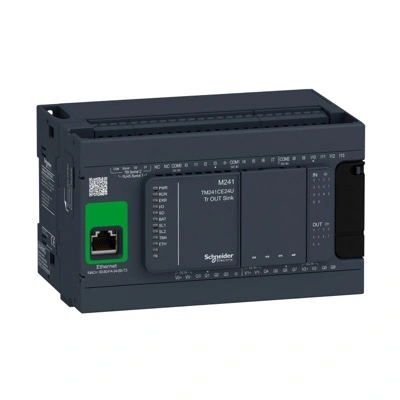 TM241CE24U Контроллер Modicon M241 14DI/10DO NPN 24VDC 2xRS485 Ethernet