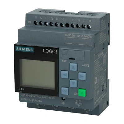 6ED1052-1HB08-0BA0 Логічний модуль Siemens LOGO! 8 24 RCE, 8 DI/4 DO релейні, 24 В AC/DC