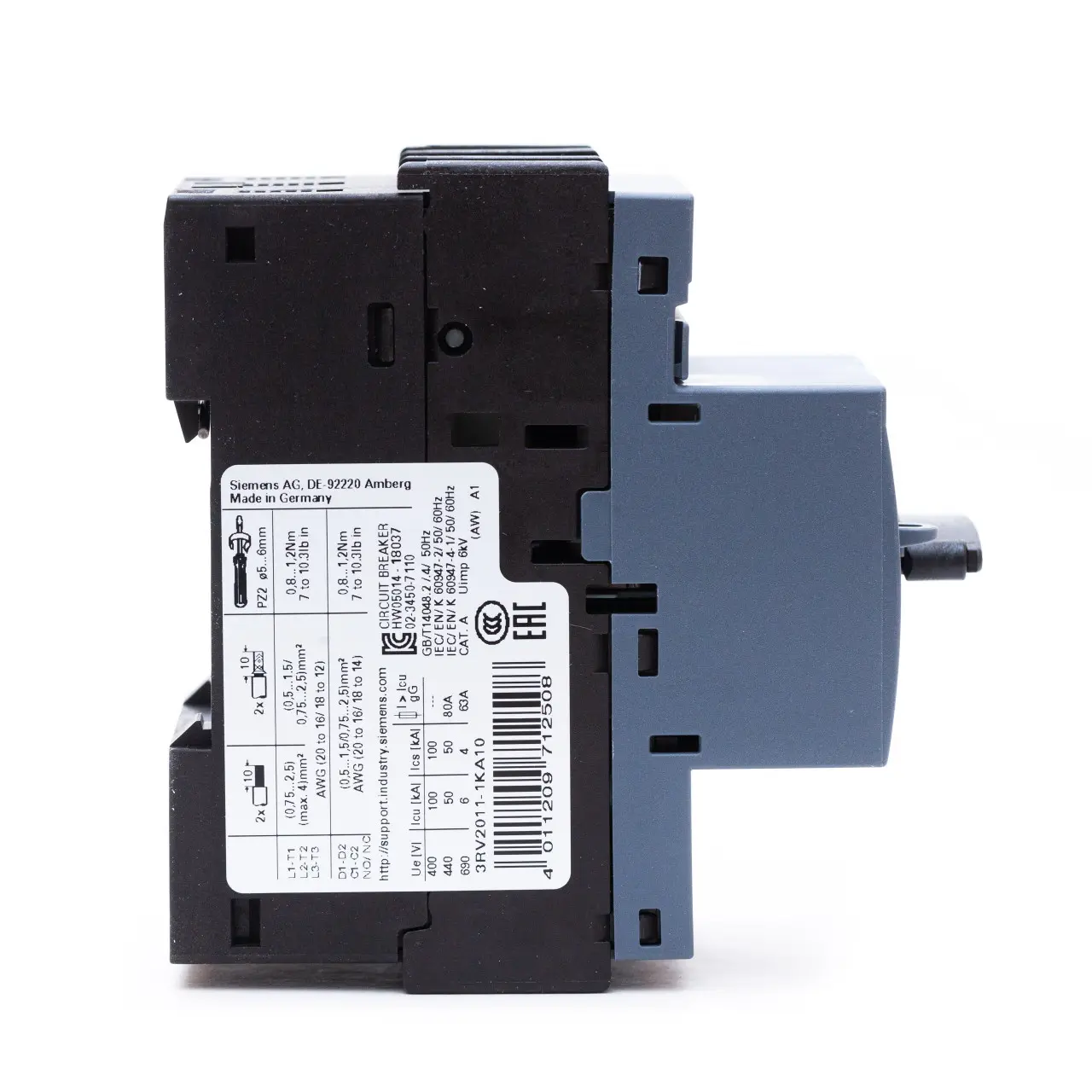 Siemens 3RV2011-1KA10 Автоматичний вимикач Siemens SIRIUS