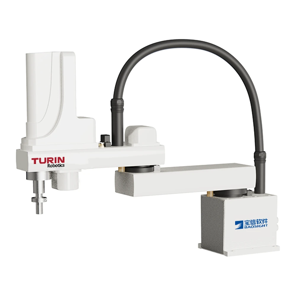 turin-tr10-1000s-th TURIN TR10-1000S/TH (STH100) SCARA robot — 10 kg payload, 1000 mm reach, 4 axes, ±0.02 mm repeatability. Tabletop assembly. Made to order.