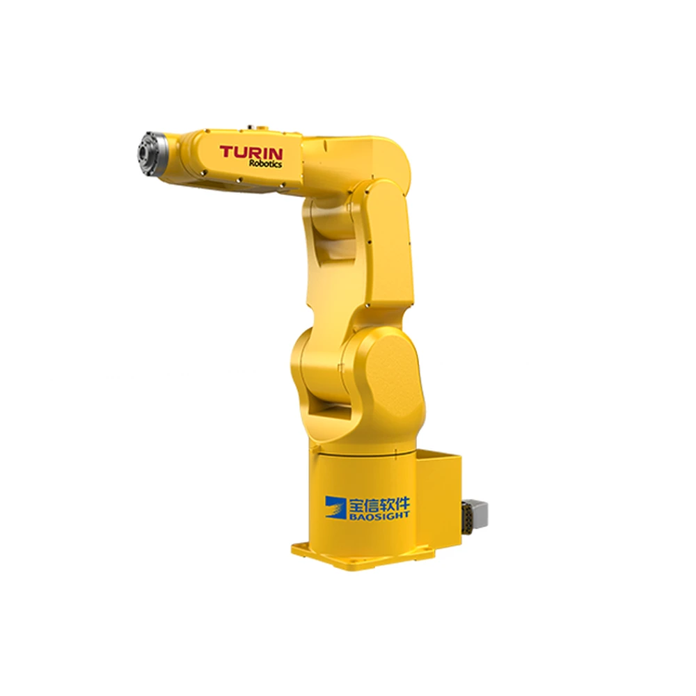 turin-tr03-610b TURIN TR03-610B (TRB050) six-axis industrial robot — 3 kg payload, 616 mm reach, 6 axes, ±0.02 mm repeatability. Made to order.