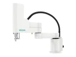 Veichi VCSH200-1200 SCARA робот Veichi VCSH200-1200 — вантажопідйомність 20 кг, радіус дії 1200 мм, 4 осі, потужність 3.1 кВт.